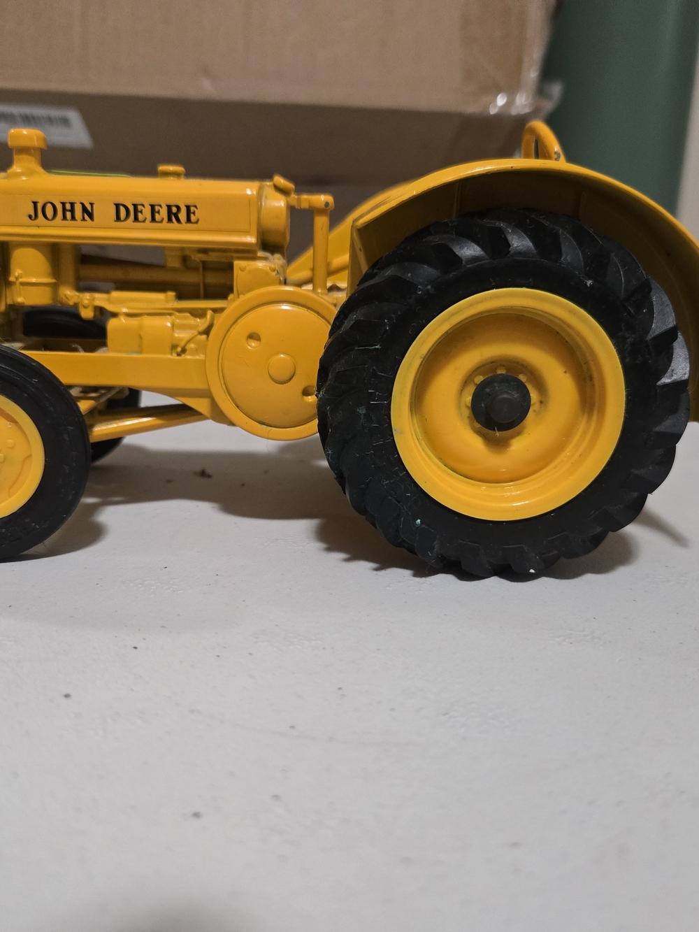 John Deere Yellow Toy Tractor - Kids Toys